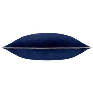 Meridian Velvet Cushion Navy/Silver
