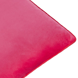 Meridian Velvet Cushion Pink/Red