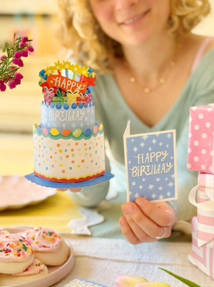 Confetti Birthday Cake Pop-Up Card