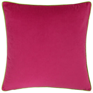 Meridian Velvet Cushion Hot Pink/Lime