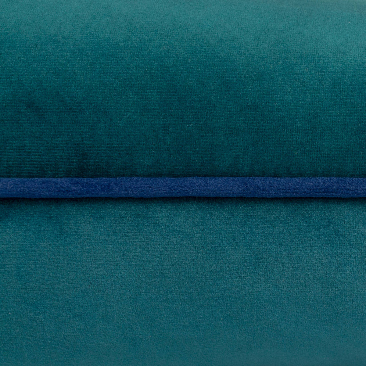 Meridian Velvet Cushion Teal/Navy