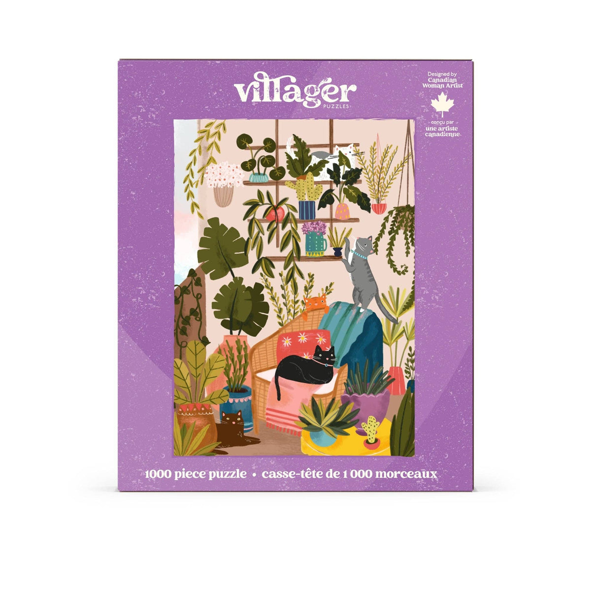Balcony Cats | 1000-Piece Puzzle | Designed in Canada