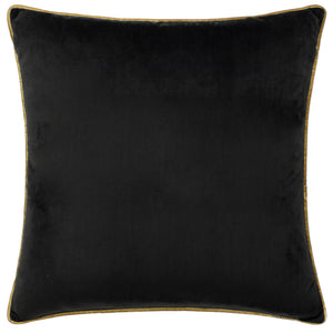 Meridian Velvet Cushion Black/Gold