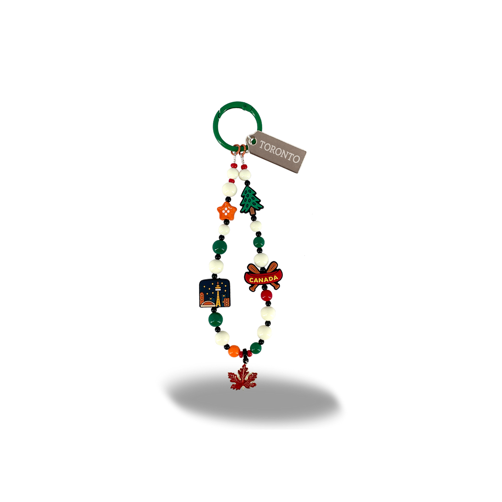 Toronto Beaded Bag Charm/Keychain