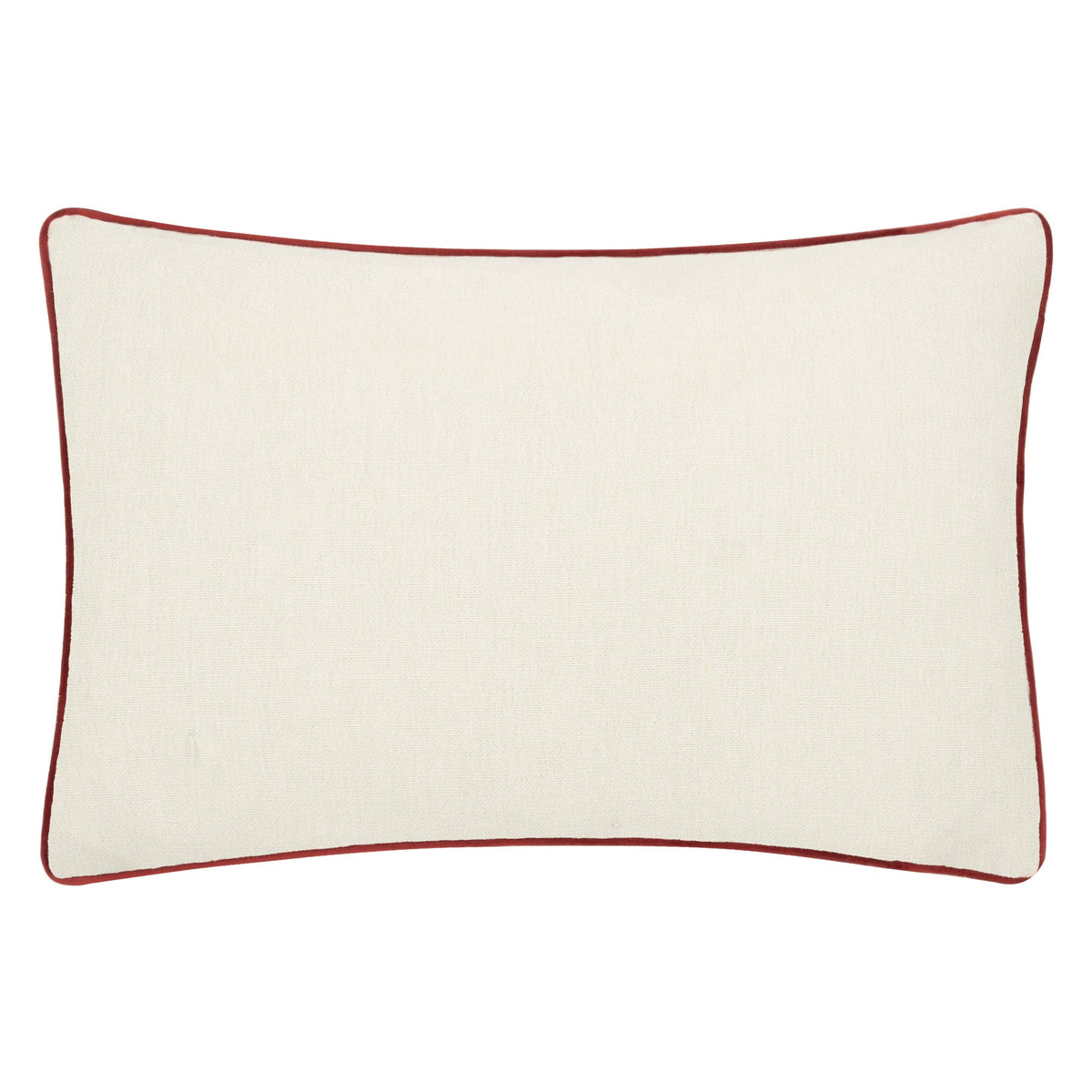 William Morris Marigold Embroidered Cushion-Russet