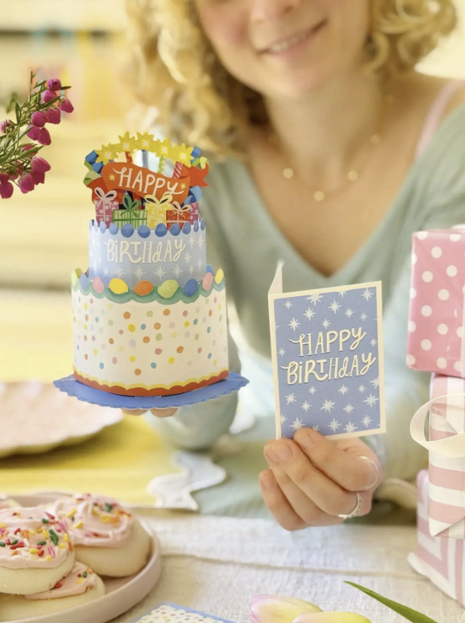 Confetti Birthday Cake Pop-Up Card