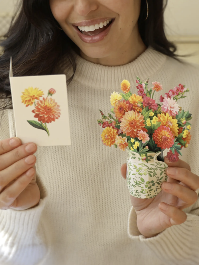 Mini Dahlia Sunrise Pop-Up Bouquet