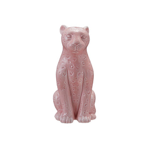 Stoneware Leopard Lamp