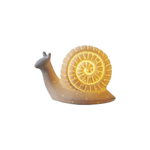 Stoneware Snail Lamp