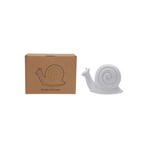 Stoneware Snail Lamp