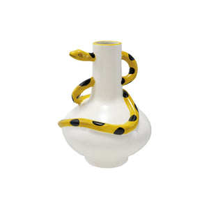 Snake Curvature Vase - Yellow