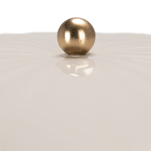 Beige Enamel Lamp