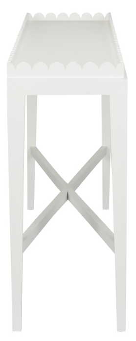 Scalloped Edge Console Table