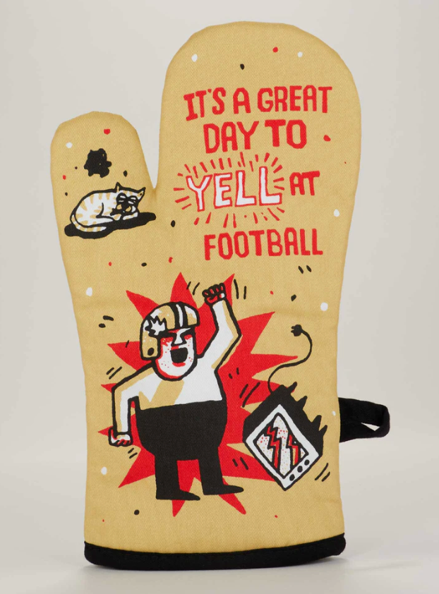 Yell at Football Oven Mitt
