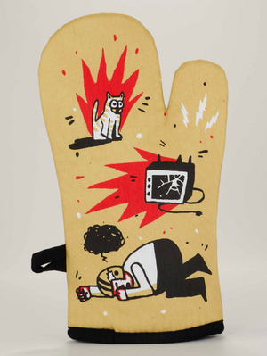Yell at Football Oven Mitt