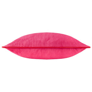 Meridian Velvet Cushion Pink/Red