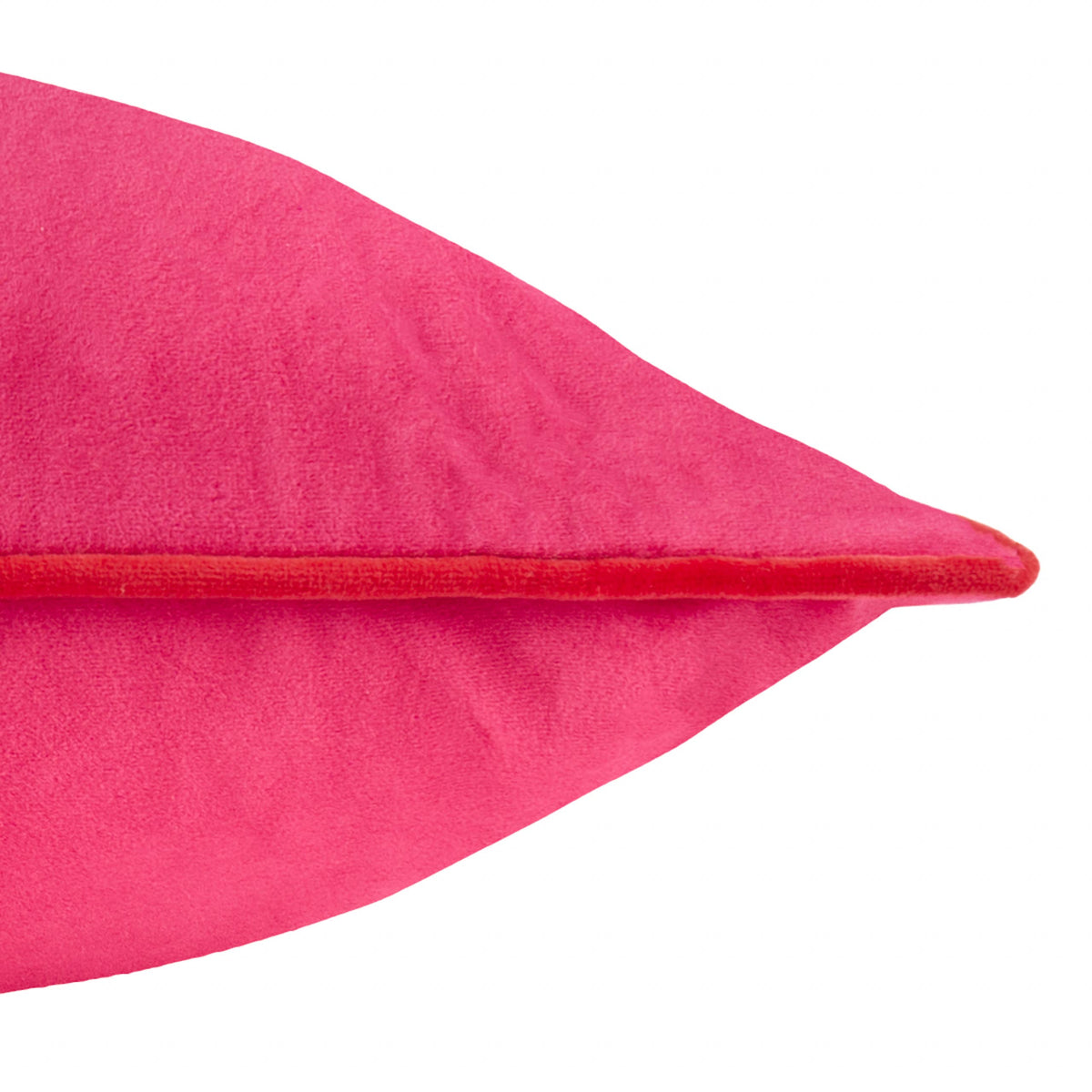 Meridian Velvet Cushion Pink/Red