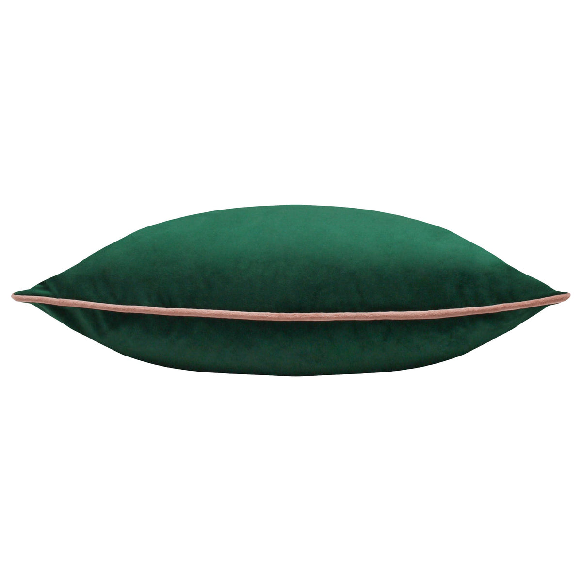 Meridian Velvet Cushion Emerald/Blush