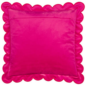 Ravioli Velvet Cushion Pink/Red
