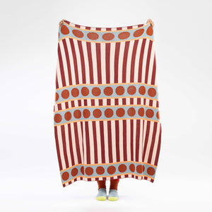 Stripe Dot Throw