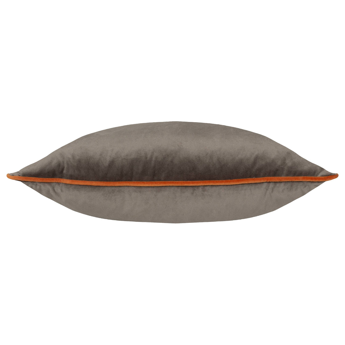 Meridian Velvet Cushion Mocha/Pumpkin