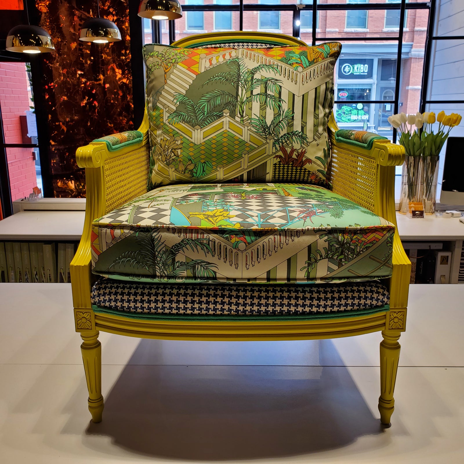 Michael French Cane Chair