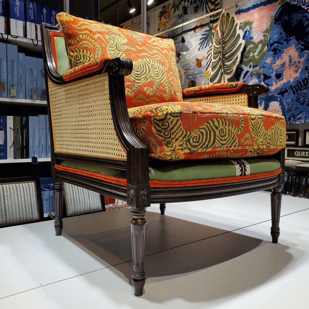 Michael Tiger Cane Chair